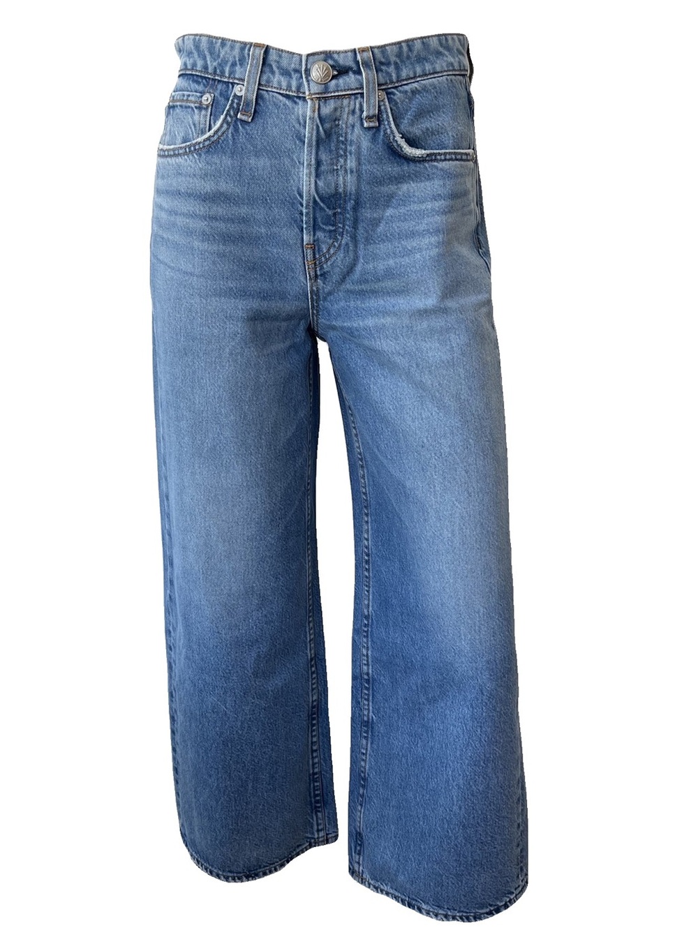 Rag & Bone Maya High Waist Ankle Length Wide Leg Jeans in Hermosa